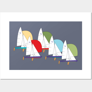 Flying Dutchman Sailboats Racing Posters and Art